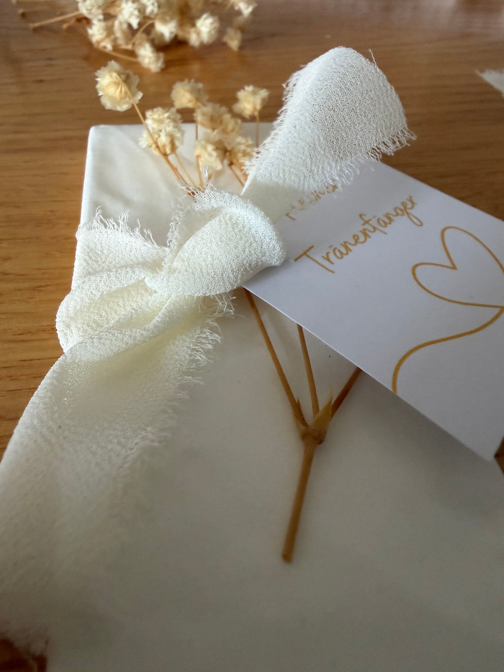Freudentränen 10er Set zur Hochzeit – mit Trockenblumen & Karte