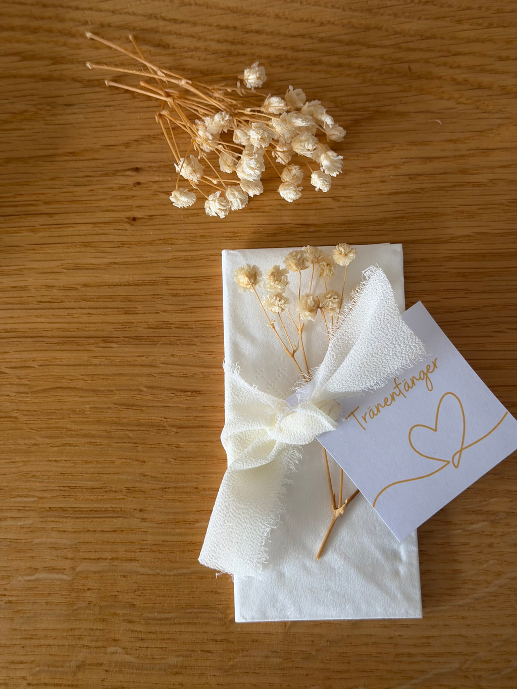 Freudentränen 10er Set zur Hochzeit – mit Trockenblumen & Karte